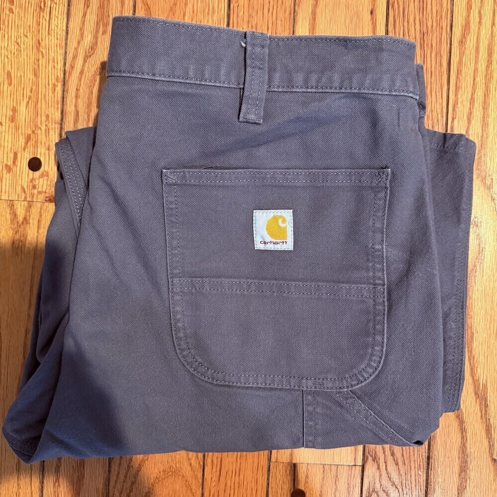 Carhartt Relaxed Straight Rugged Flex Duck Dungaree 38x34 103279 Gravel Gray - Picture 1 of 10